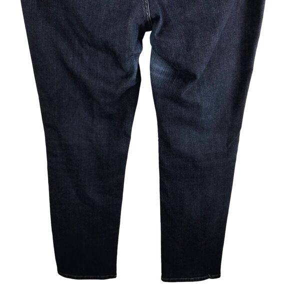 Duluth Trading Womens Jeans Size 14 Dark Wash Stretch Comfort Mid Rise Straight - Picture 7 of 11